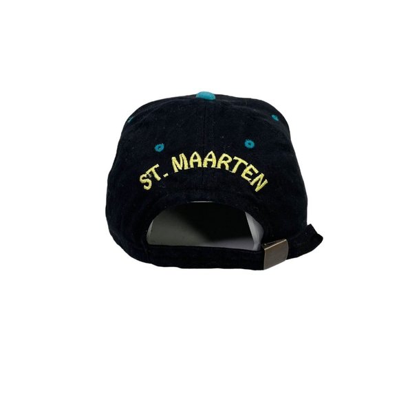 Vintage 90s St. Maarten Island Souvenir Snapback Hat Caribbean- Mahi Mahi Fish - Picture 4 of 6
